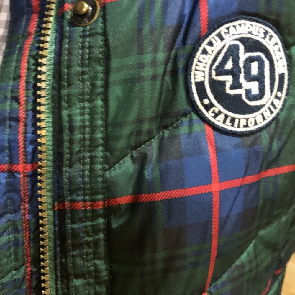 WHO.A.U Check Pattern Puff Vest Large - Picture 8 of 8
